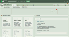 Desktop Screenshot of matt-taylor21.deviantart.com