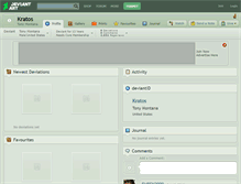 Tablet Screenshot of kratos.deviantart.com