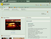 Tablet Screenshot of good-name.deviantart.com
