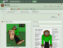 Tablet Screenshot of big-foot.deviantart.com