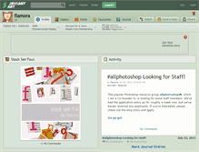 Tablet Screenshot of flamora.deviantart.com