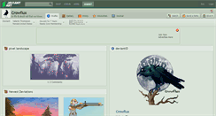 Desktop Screenshot of crowflux.deviantart.com