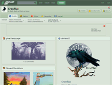 Tablet Screenshot of crowflux.deviantart.com