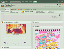 Tablet Screenshot of pink-snowbunny.deviantart.com