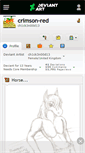 Mobile Screenshot of crimson-red.deviantart.com