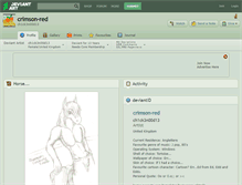 Tablet Screenshot of crimson-red.deviantart.com