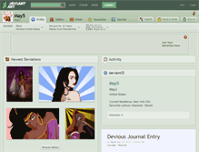 Tablet Screenshot of may5.deviantart.com