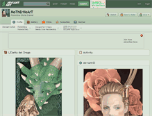 Tablet Screenshot of motherheart.deviantart.com