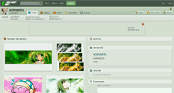 Desktop Screenshot of kopurista.deviantart.com