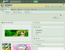 Tablet Screenshot of kopurista.deviantart.com
