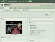 Tablet Screenshot of kohaku-kun.deviantart.com