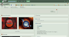 Desktop Screenshot of crystaleye.deviantart.com