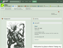 Tablet Screenshot of ddej.deviantart.com