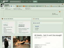 Tablet Screenshot of kulchi.deviantart.com
