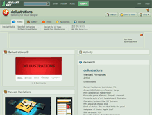 Tablet Screenshot of dellustrations.deviantart.com