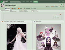 Tablet Screenshot of lightmagicallady.deviantart.com