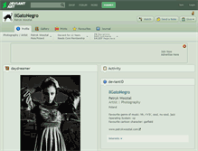 Tablet Screenshot of ilgatonegro.deviantart.com