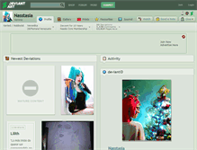 Tablet Screenshot of nasstasia.deviantart.com