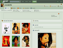 Tablet Screenshot of jwonderful.deviantart.com
