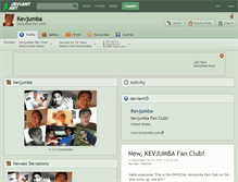 Tablet Screenshot of kevjumba.deviantart.com