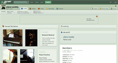 Desktop Screenshot of piano-society.deviantart.com