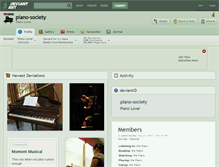 Tablet Screenshot of piano-society.deviantart.com