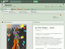 Tablet Screenshot of mitsuroyui.deviantart.com