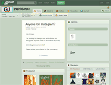 Tablet Screenshot of graphicjump.deviantart.com