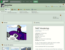 Tablet Screenshot of geministar.deviantart.com