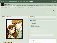 Tablet Screenshot of jenart16.deviantart.com