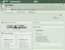 Tablet Screenshot of dark-ellieice.deviantart.com