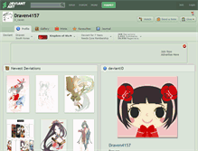 Tablet Screenshot of draven4157.deviantart.com