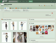 Tablet Screenshot of cake-monster.deviantart.com