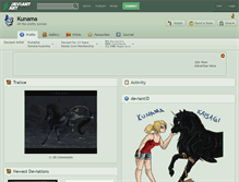 Tablet Screenshot of kunama.deviantart.com