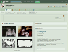 Tablet Screenshot of cuteliltiger09.deviantart.com