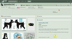 Desktop Screenshot of darkenedsoul-wolf.deviantart.com