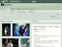 Tablet Screenshot of drekenone1.deviantart.com