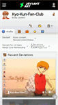 Mobile Screenshot of kyo-kun-fan-club.deviantart.com