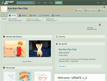 Tablet Screenshot of kyo-kun-fan-club.deviantart.com