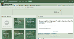 Desktop Screenshot of captain-gamer.deviantart.com