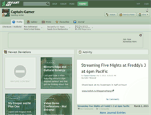 Tablet Screenshot of captain-gamer.deviantart.com