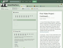 Tablet Screenshot of gerardwayfans.deviantart.com
