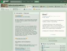 Tablet Screenshot of hallowbrookacademy.deviantart.com