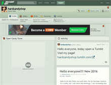 Tablet Screenshot of hardcandyshop.deviantart.com