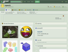 Tablet Screenshot of espeorb.deviantart.com