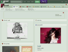 Tablet Screenshot of luuqii.deviantart.com
