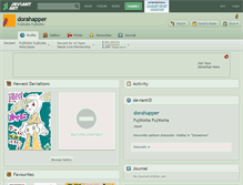 Tablet Screenshot of dorahapper.deviantart.com