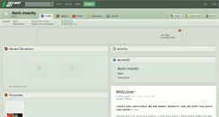 Desktop Screenshot of manic-insanity.deviantart.com
