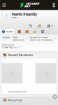 Mobile Screenshot of manic-insanity.deviantart.com