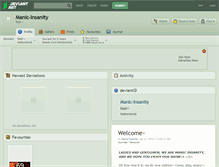 Tablet Screenshot of manic-insanity.deviantart.com